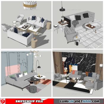 Combo Sofa - Sketchup Models By NhaTay