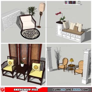 Tea Reading - Sketchup Models By NhaTay