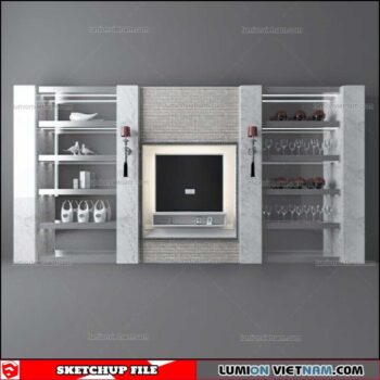 Wall Unit - Sketchup Models