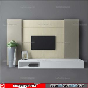 Wall Unit - Sketchup Models