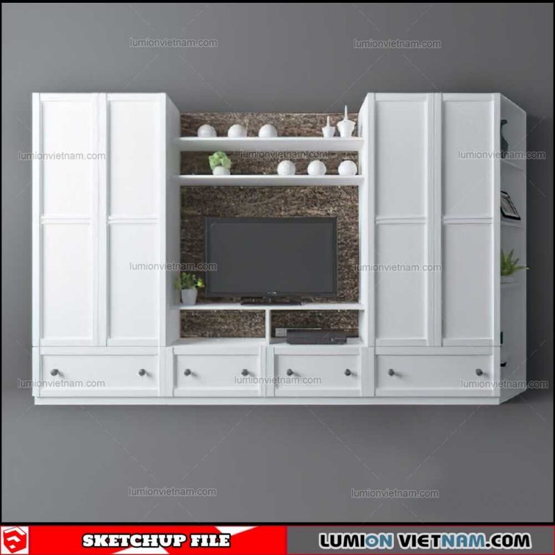 Wall Unit - Sketchup Models