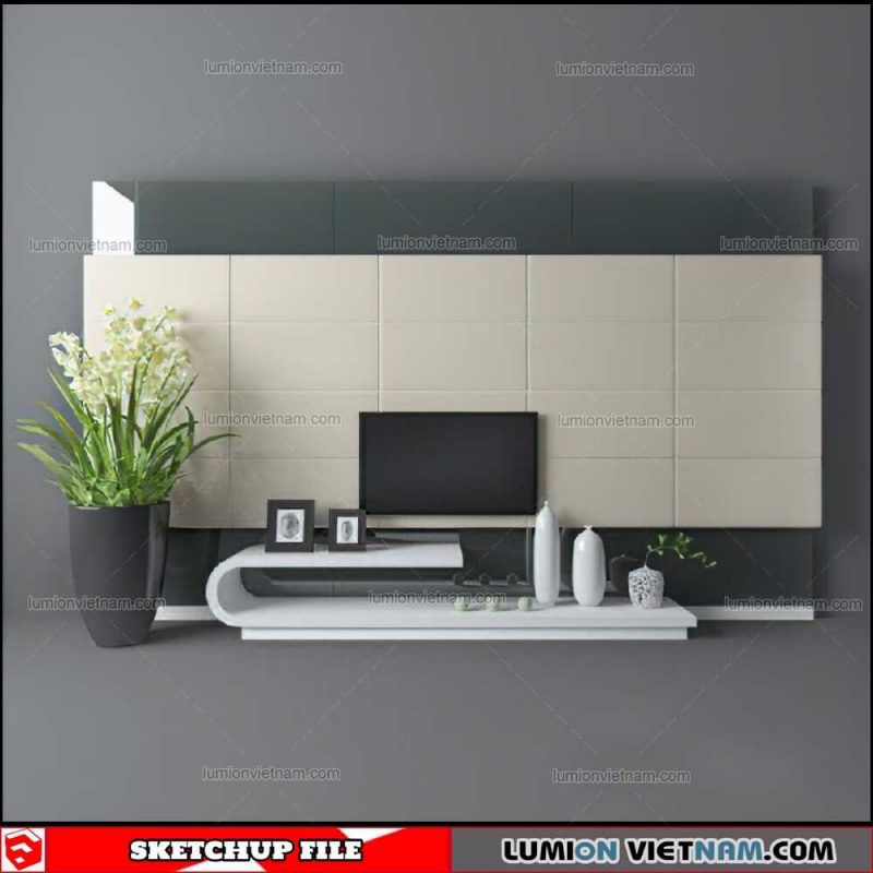 Wall Unit - Sketchup Models