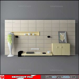 Wall Unit - Sketchup Models