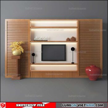 Wall Unit - Sketchup Models