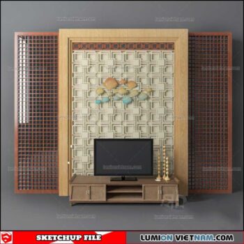 Wall Unit - Sketchup Models