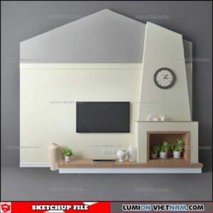 Wall Unit - Sketchup Models