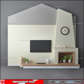 Wall Unit - Sketchup Models