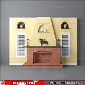 Wall Unit - Sketchup Models