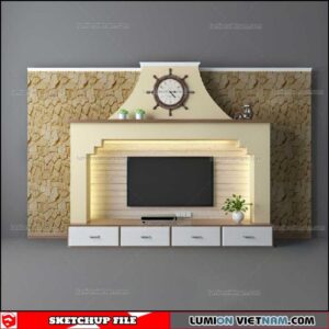 Wall Unit - Sketchup Models