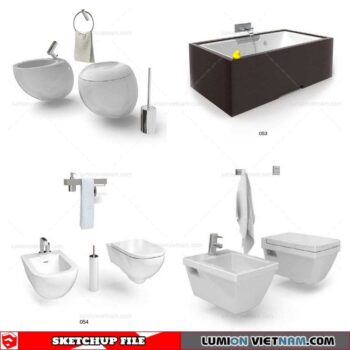 Bathroom Appliances - Sketchup Models By NhaTay