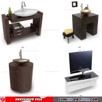 Bathroom Appliances - Sketchup Models By NhaTay