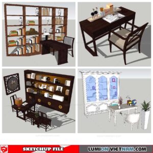 Workplace Sketchup 3D Models By Nha Tay