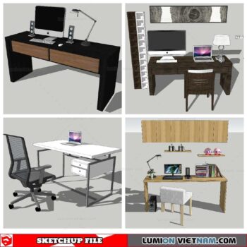 Workplace Sketchup 3D Models By Nha Tay