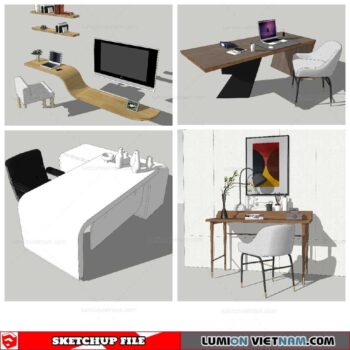 Workplace Sketchup 3D Models By Nha Tay