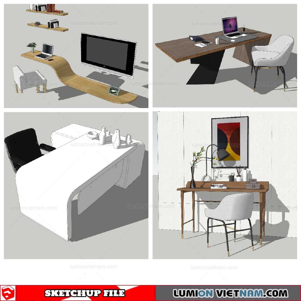 020921-Combo-Desk-(14)-Sketchup-Models