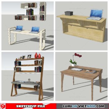 Workplace Sketchup 3D Models By Nha Tay
