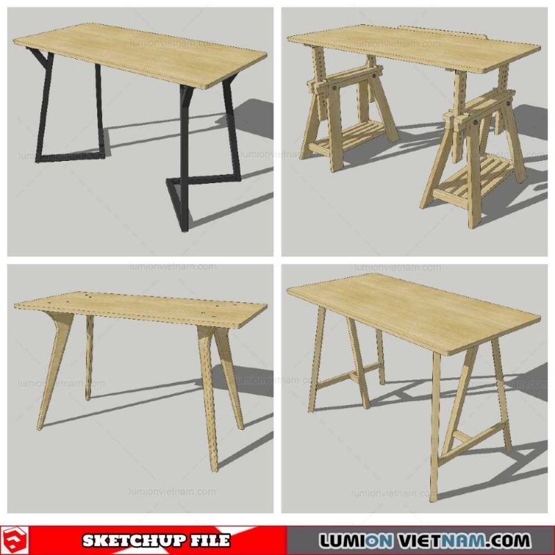 Workplace Sketchup 3D Models By Nha Tay
