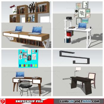 Workplace Sketchup 3D Models By Nha Tay
