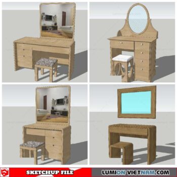 Makeup Table - Sketchup Models By NhaTay
