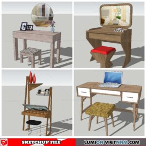 Makeup Table - Sketchup Models By NhaTay