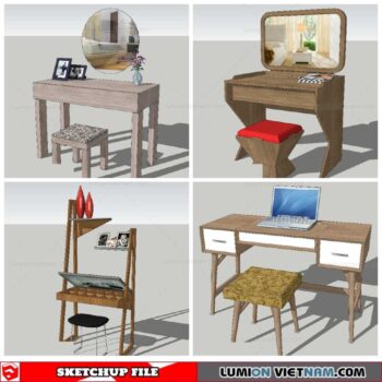 Makeup Table - Sketchup Models By NhaTay
