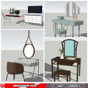 Makeup Table - Sketchup Models By NhaTay