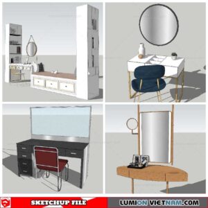 Makeup Table - Sketchup Models By NhaTay