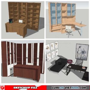 Workplace Sketchup 3D Models By Nha Tay