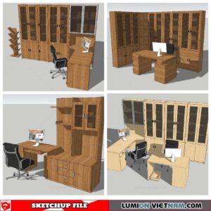 Workplace Sketchup 3D Models By Nha Tay