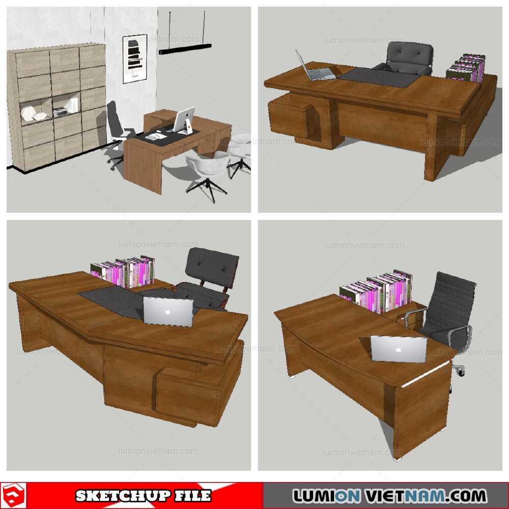 050921-Combo-Desk-(17)-Sketchup-Models