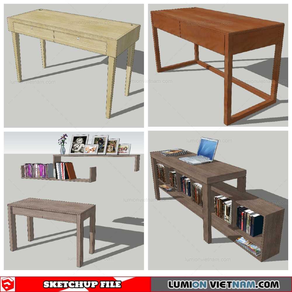 050921-Combo-Desk-(4)-Sketchup-Models