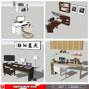 Workplace Sketchup 3D Models By Nha Tay