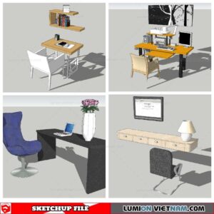 Workplace Sketchup 3D Models By Nha Tay