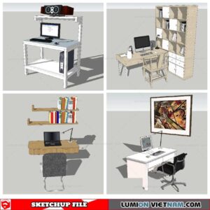 Workplace Sketchup 3D Models By Nha Tay