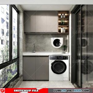 Laundry room - Sketchup Models By Cuong covua