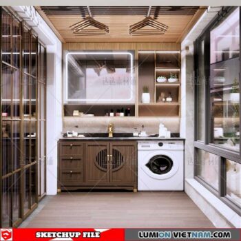 Laundry room - Sketchup Models By Cuong covua