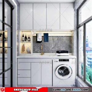Laundry room - Sketchup Models By Cuong covua