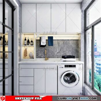 Laundry room - Sketchup Models By Cuong covua