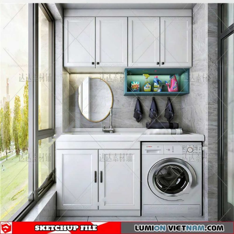Laundry room - Sketchup Models By Cuong covua