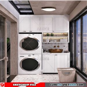 Laundry room - Sketchup Models By Cuong covua
