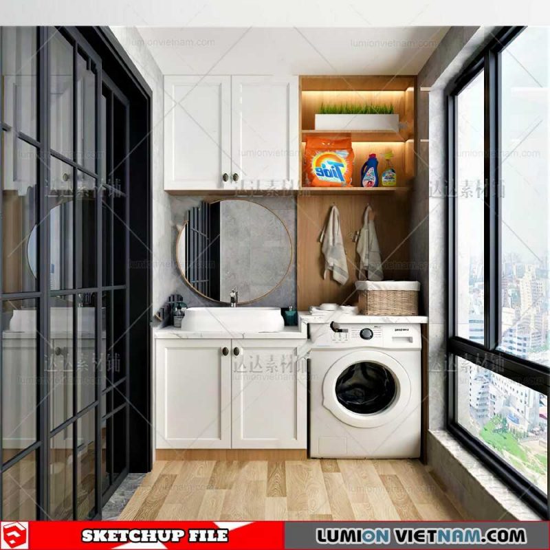 Laundry room - Sketchup Models By Cuong covua