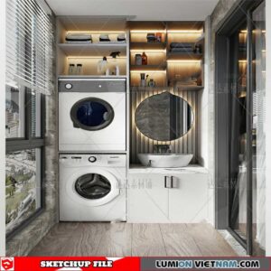 Laundry room - Sketchup Models By Cuong covua