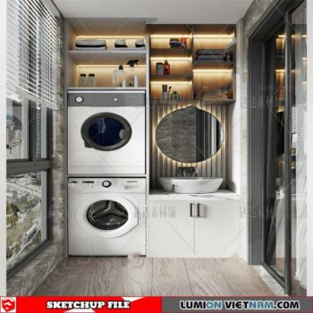 Laundry room - Sketchup Models By Cuong covua