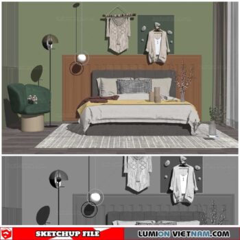 Combo Bed - Sketchup Models By Cuong covua