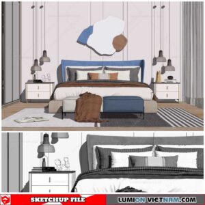 Combo Bed - Sketchup Models By Cuong covua