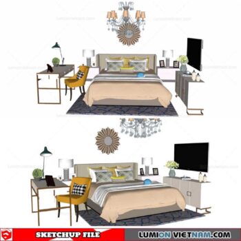Combo Bed - Sketchup Models By Cuong covua