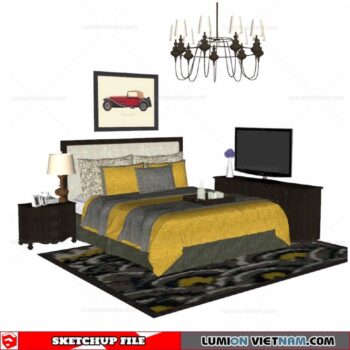Combo Bed - Sketchup Models By Cuong covua