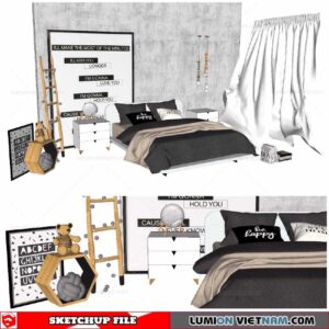Combo Bed - Sketchup Models By Cuong covua