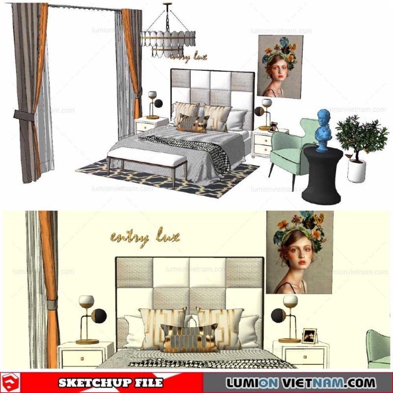 Combo Bed - Sketchup Models By Cuong covua