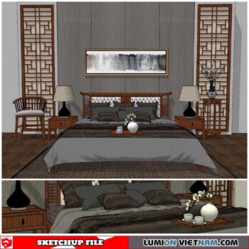 Combo Bed - Sketchup Models By Cuong covua